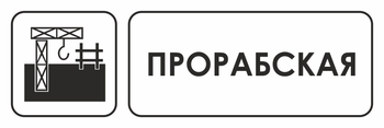 И02  прорабская (пленка, 600х200 мм) - Охрана труда на строительных площадках - Указатели - Магазин охраны труда ИЗО Стиль